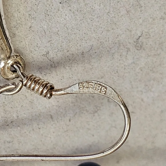 SET! Lia Sophia with 925 Teardrop Earrings & Beaded Choker SET! - Picture 7 of 14